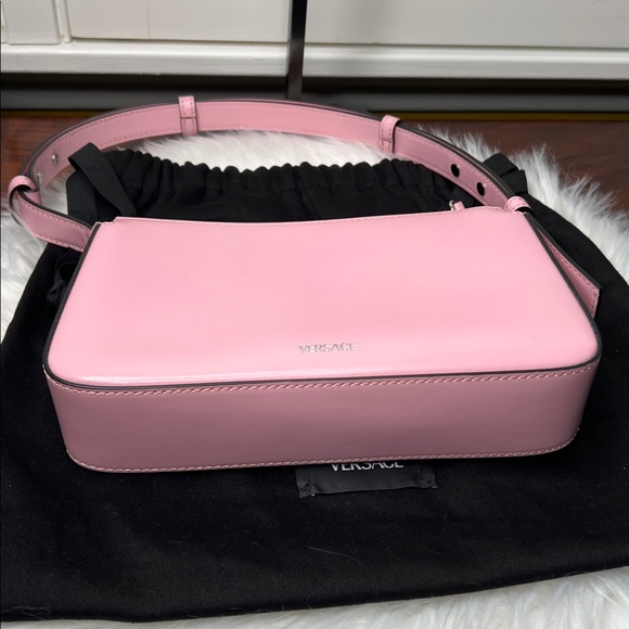 NOT AVAILABLE Versace La Medusa Light Pink Shoulder Bag Calf Leather NWOT w/COA - Picture 9 of 17